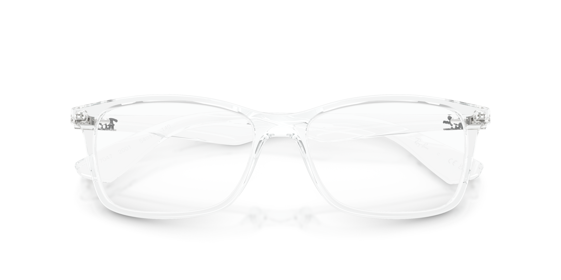 RB7047 Optics Transparent PlasticEyeglass Frames for Glasses Direct, Closed View