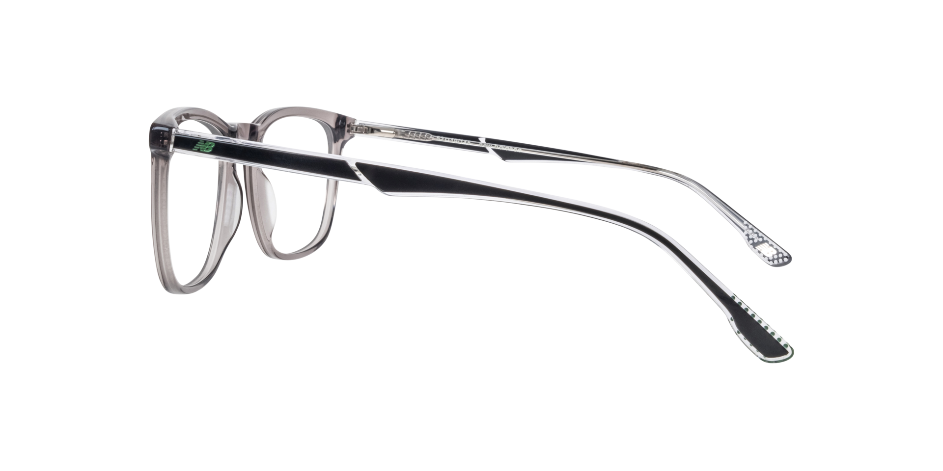NB4164 Grey AcetateEyeglass Frames for Glasses Direct, Side View