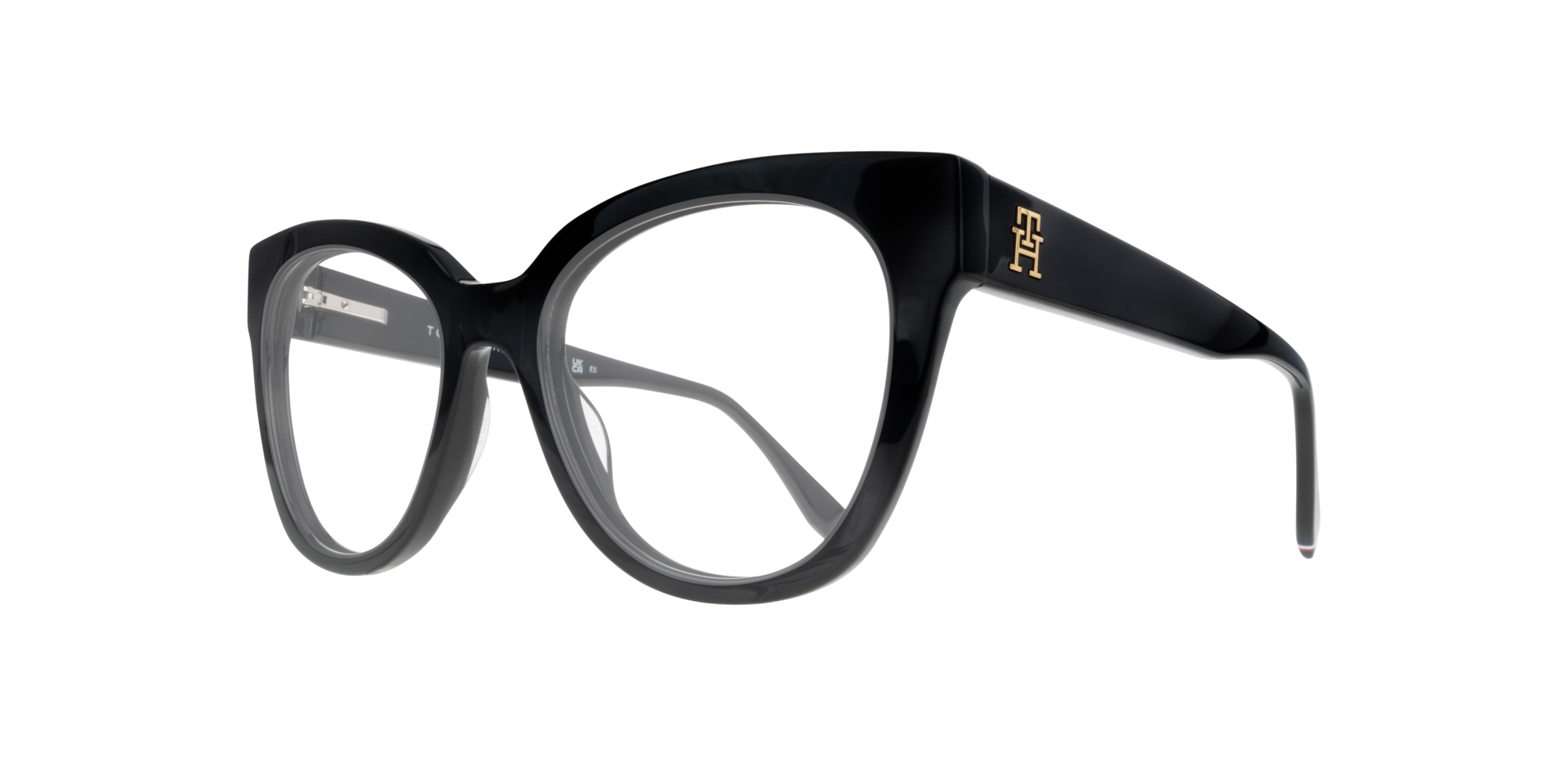 TH 2054 Black AcetateEyeglass Frames for Glasses Direct, Angle View