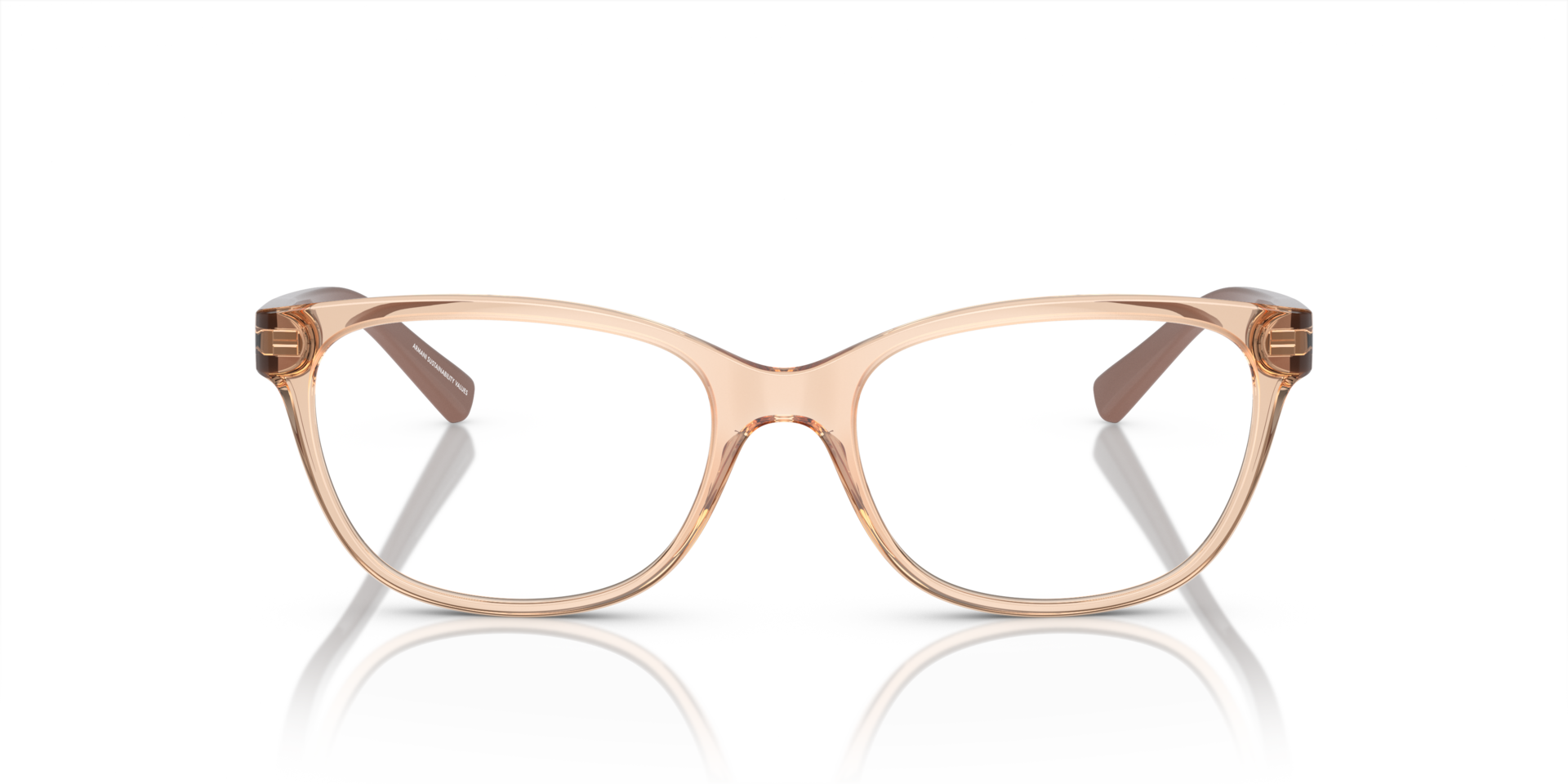 AX3037 Shiny Transparent Tundra PlasticEyeglass Frames for Glasses Direct, Front View