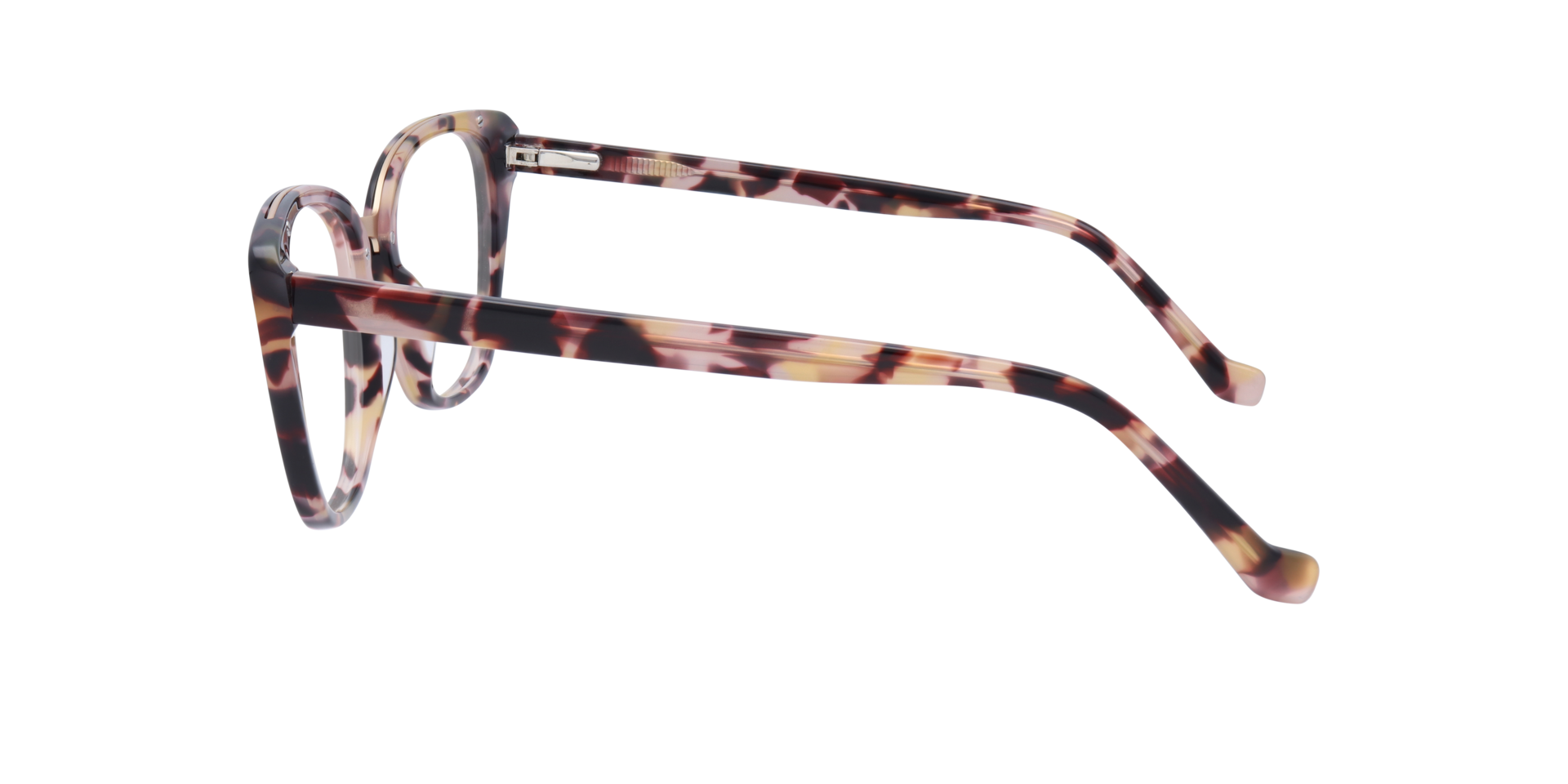 Faith Nude Havana AcetateEyeglass Frames for Glasses Direct, Side View