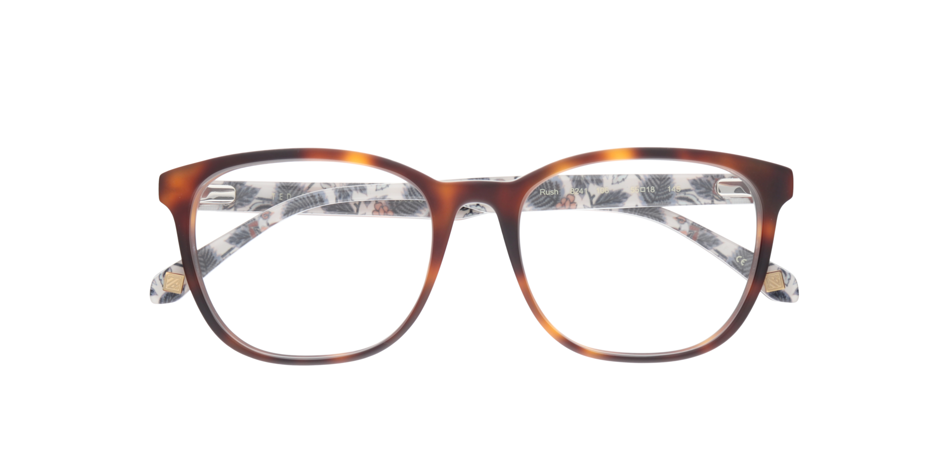TB8241 Brown AcetateEyeglass Frames for Glasses Direct, Closed View