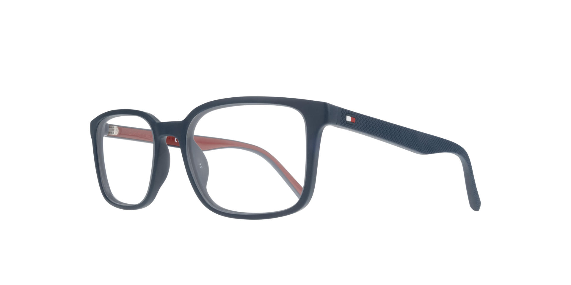 TH 2049 Red Blue PlasticEyeglass Frames for Glasses Direct, Angle View