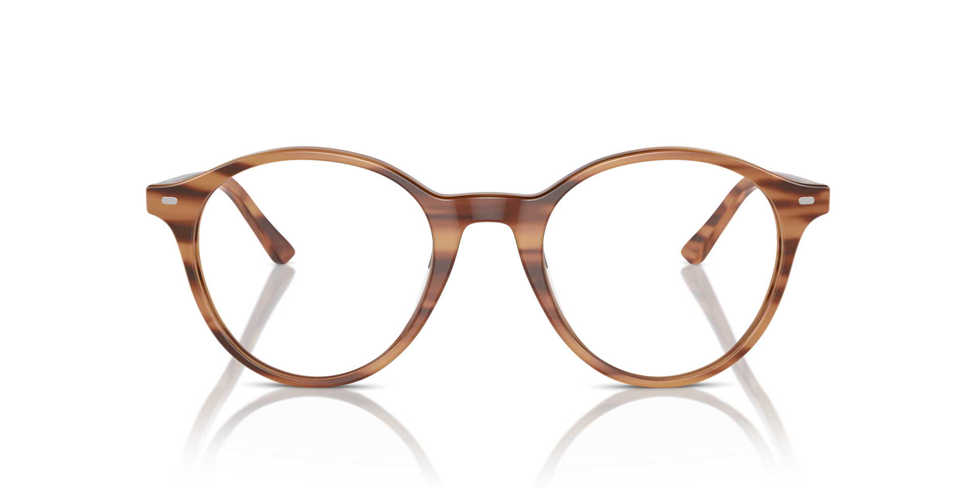 RB5430 Striped Brown AcetateEyeglass Frames for Glasses Direct, Front View