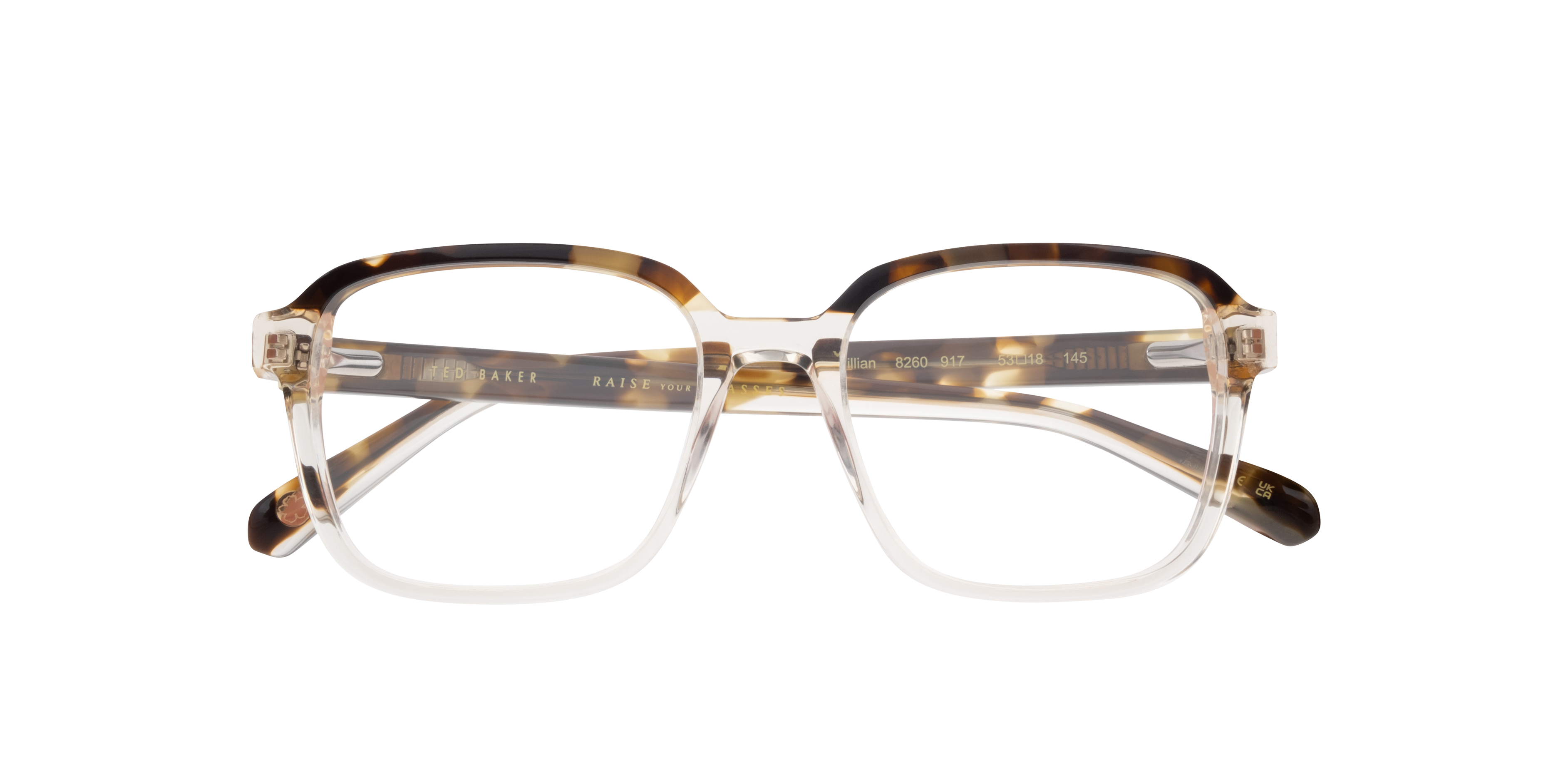 TB8260 Brown AcetateEyeglass Frames for Glasses Direct, Closed View