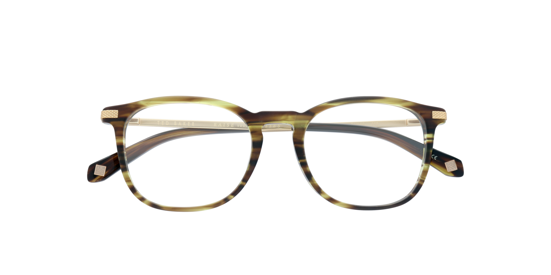 TB8180 Brown AcetateEyeglass Frames for Glasses Direct, Closed View