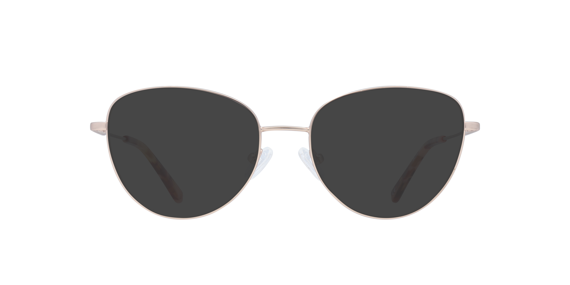 Bella Matte Gold & Pink MetalEyeglass Frames for Glasses Direct, with Tinted Lenses