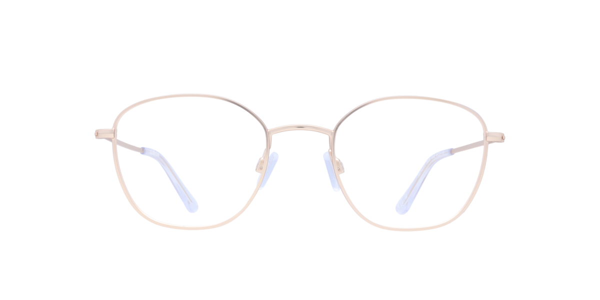 Satin Gold square Metal eyeglasses Online - Full Rim - Henley