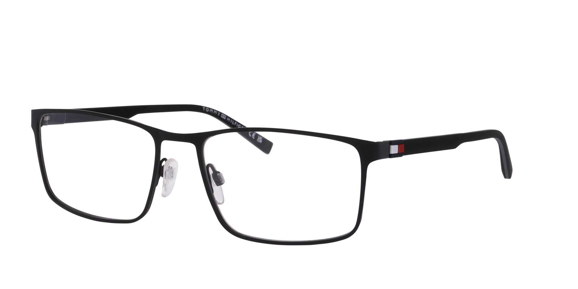 TH 2321 Black MetalEyeglass Frames for Glasses Direct, Angle View