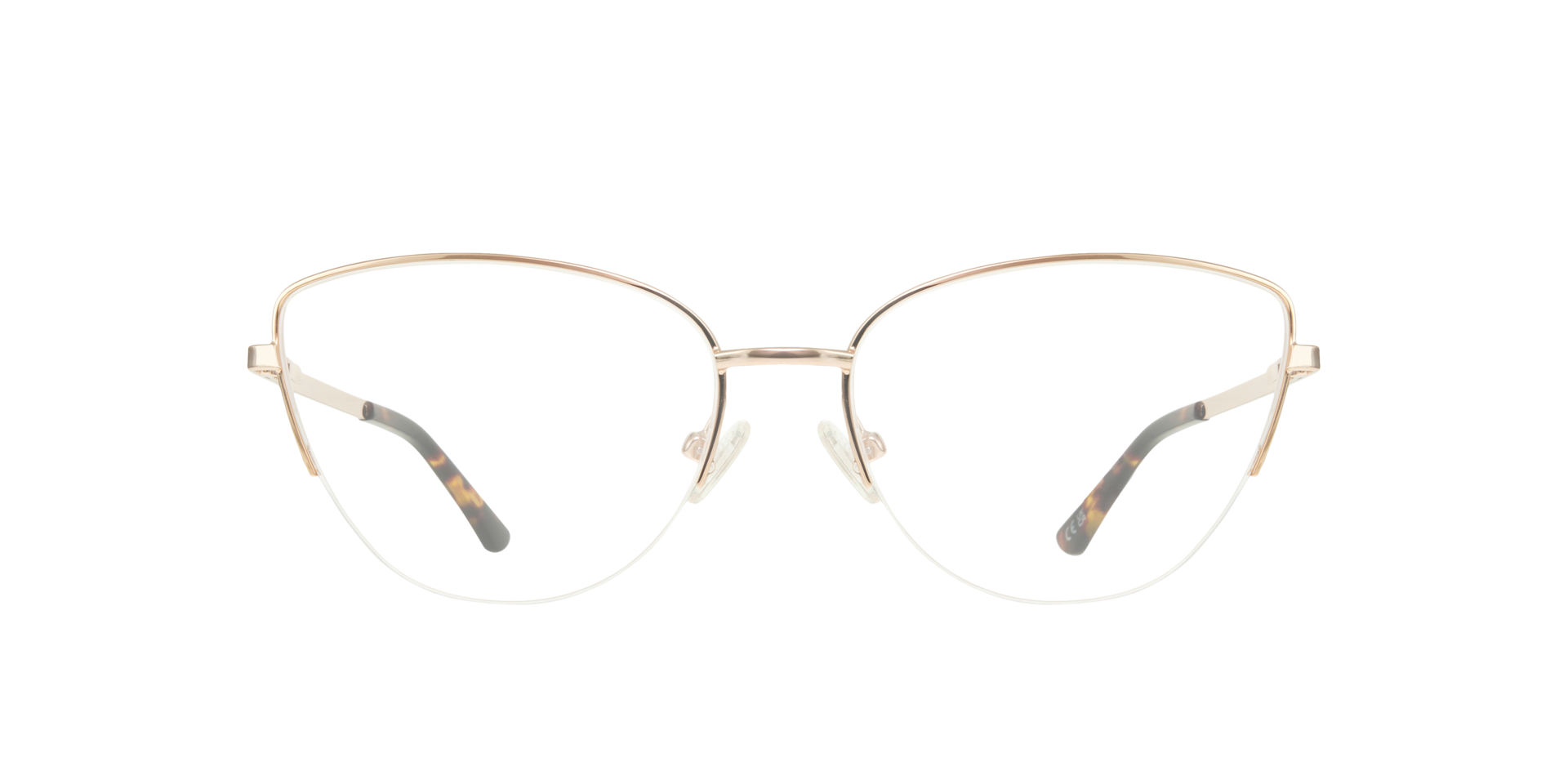 Lucia Gold & Havana MetalEyeglass Frames for Glasses Direct, Front View