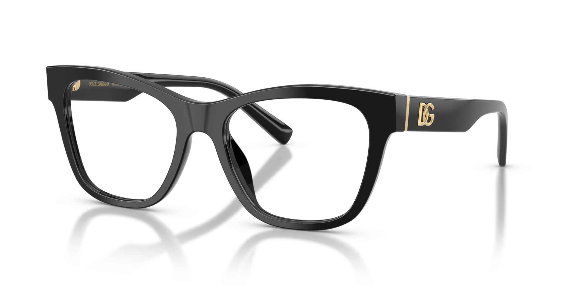 DG3430 Black AcetateEyeglass Frames for Glasses Direct, Angle View