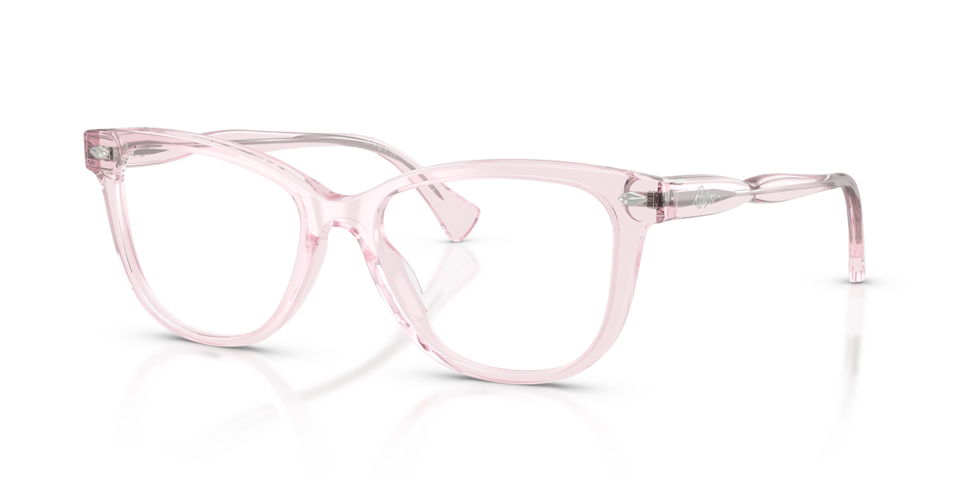 RA7189U Rose Transparent AcetateEyeglass Frames for Glasses Direct, Angle View