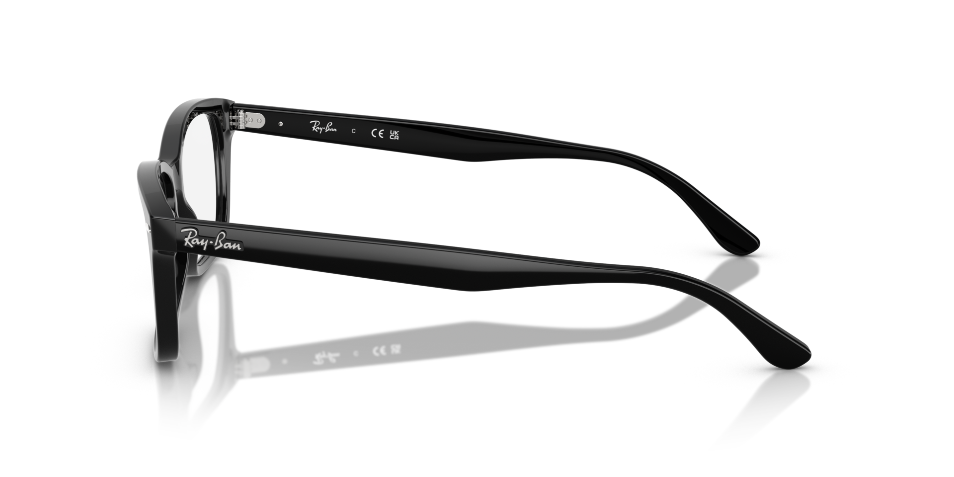 RB5428 Black AcetateEyeglass Frames for Glasses Direct, Side View