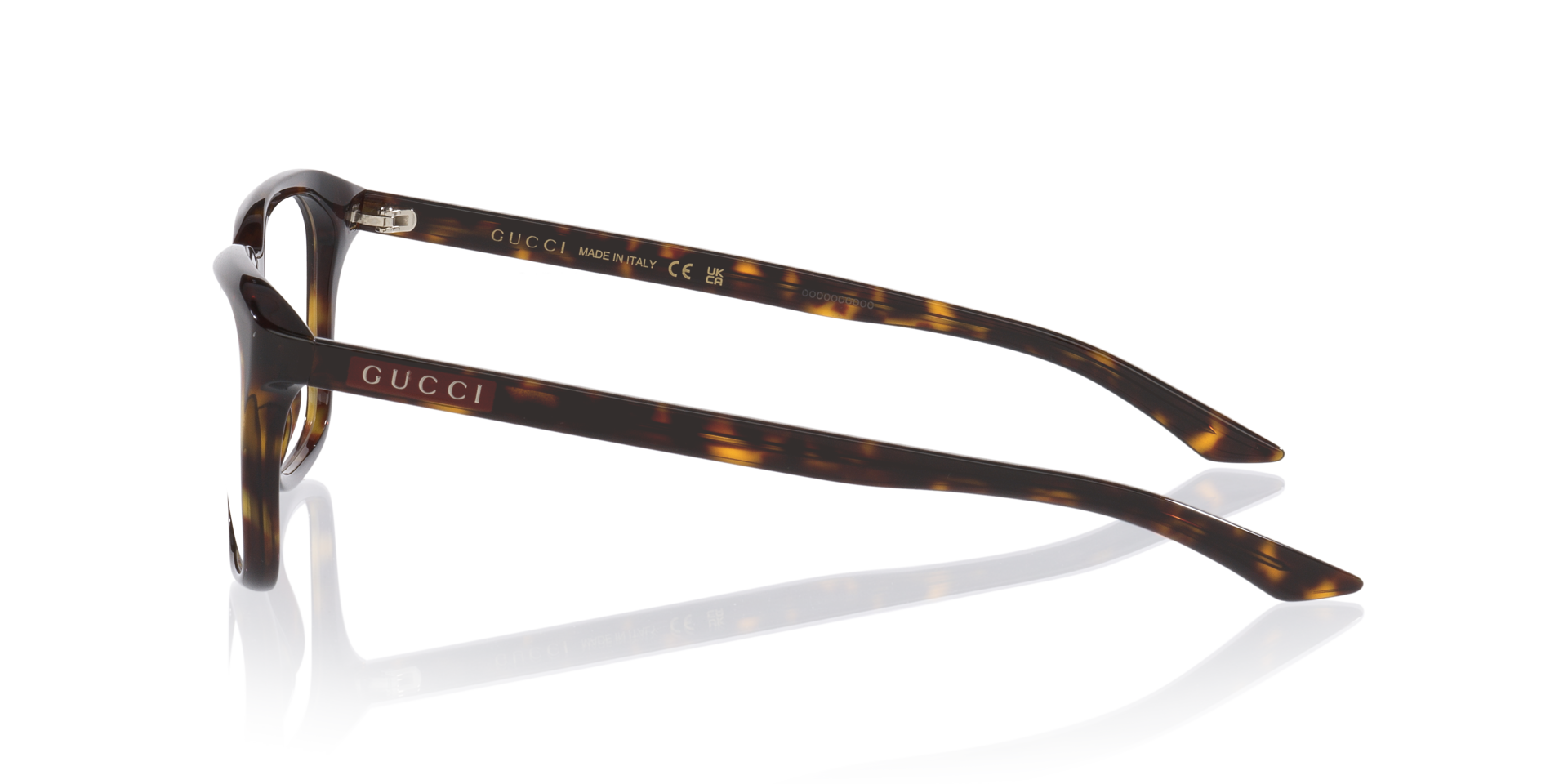 Gg2081O Tortoise AcetateEyeglass Frames for Glasses Direct, Side View