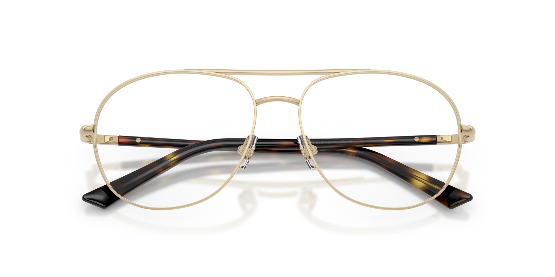 JC2021 Pale Gold MetalEyeglass Frames for Glasses Direct, Closed View