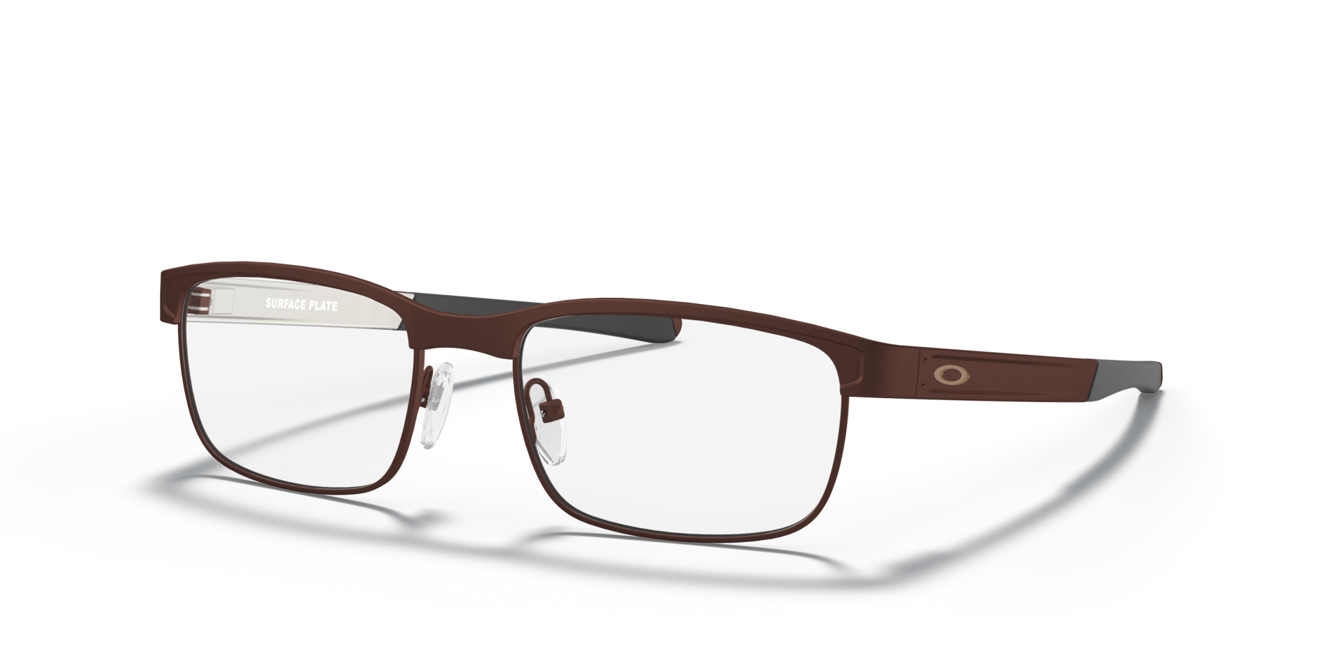Surface Plate™ Satin Corten TitaniumEyeglass Frames for Glasses Direct, Angle View
