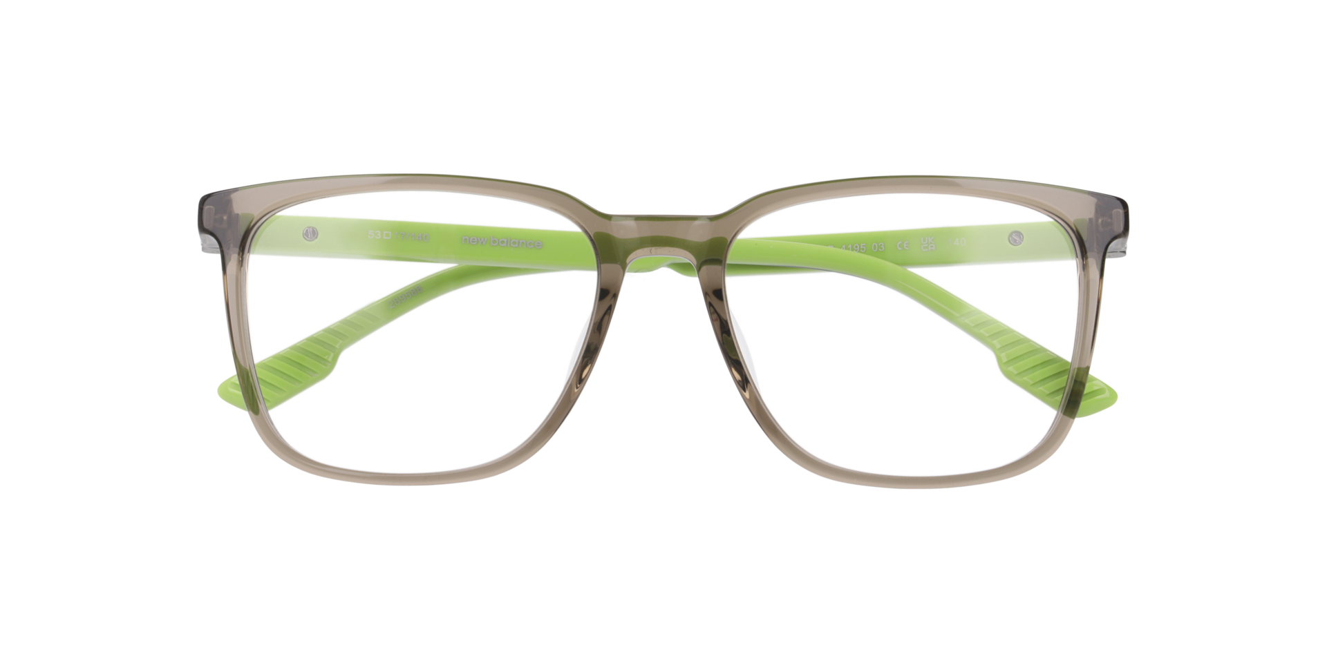 Nb4195 Green AcetateEyeglass Frames for Glasses Direct, Closed View