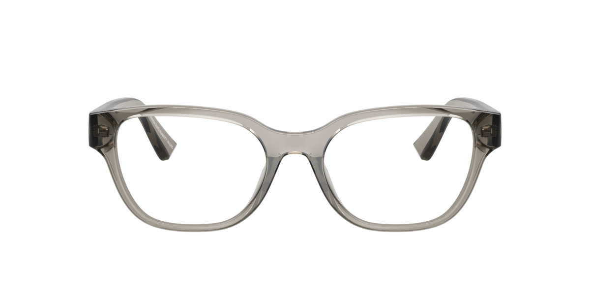Armani Exchange Women's Shiny Transparent Grey Cat-Eye Plastic Eyeglasses Online - Full Rim - Ax3134u