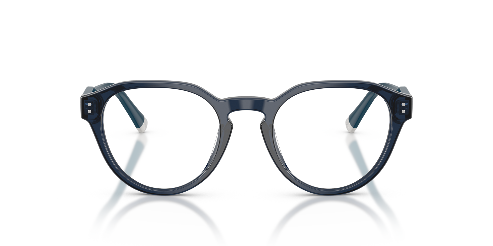 PH2304U Shiny Transparent Navy Blue AcetateEyeglass Frames for Glasses Direct, Front View