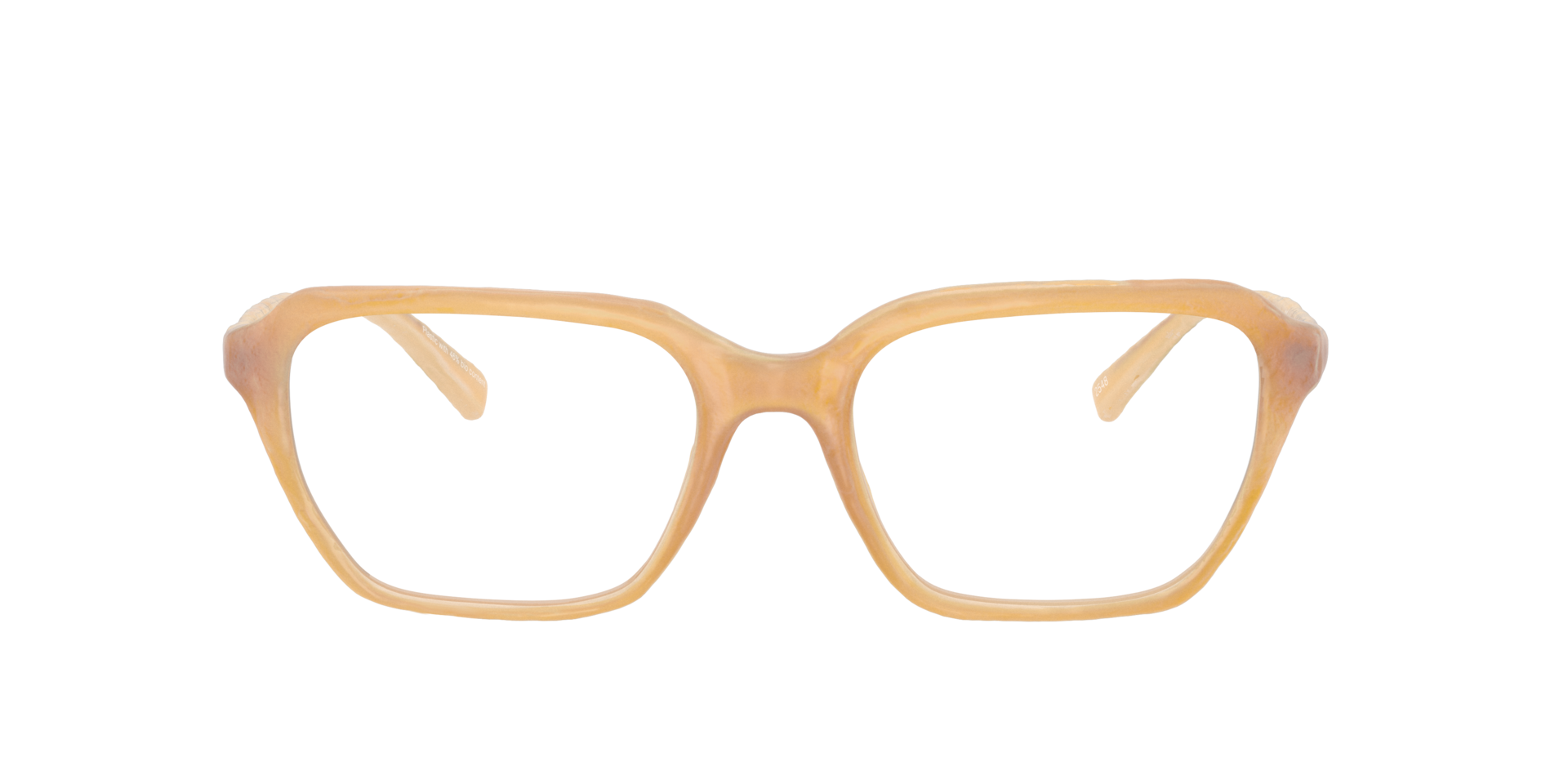 Matilda Milky Brown PlasticEyeglass Frames for Glasses Direct, Front View