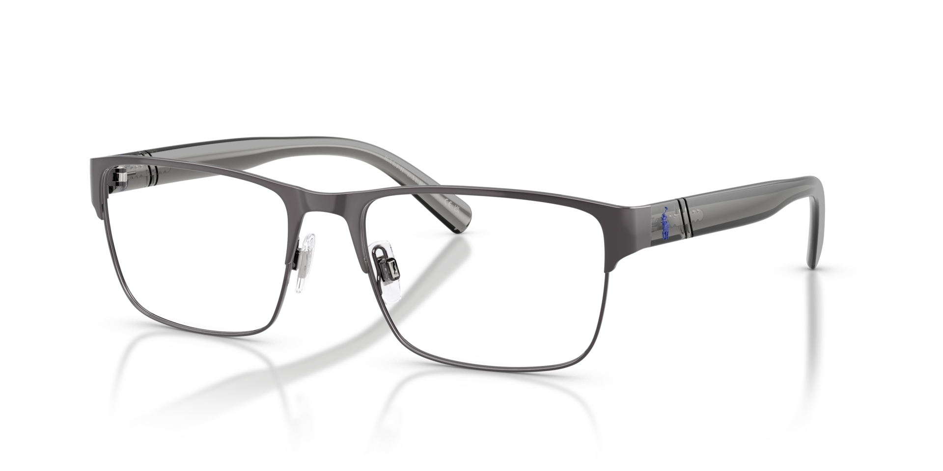 PH1175 Shiny Dark Gunmetal MetalEyeglass Frames for Glasses Direct, Angle View