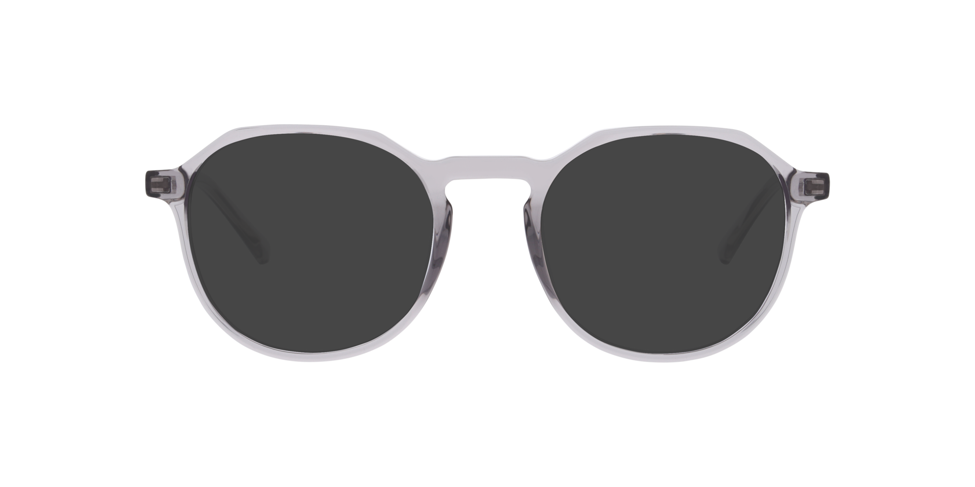 Marty Transparent Grey PlasticEyeglass Frames for Glasses Direct, with Tinted Lenses