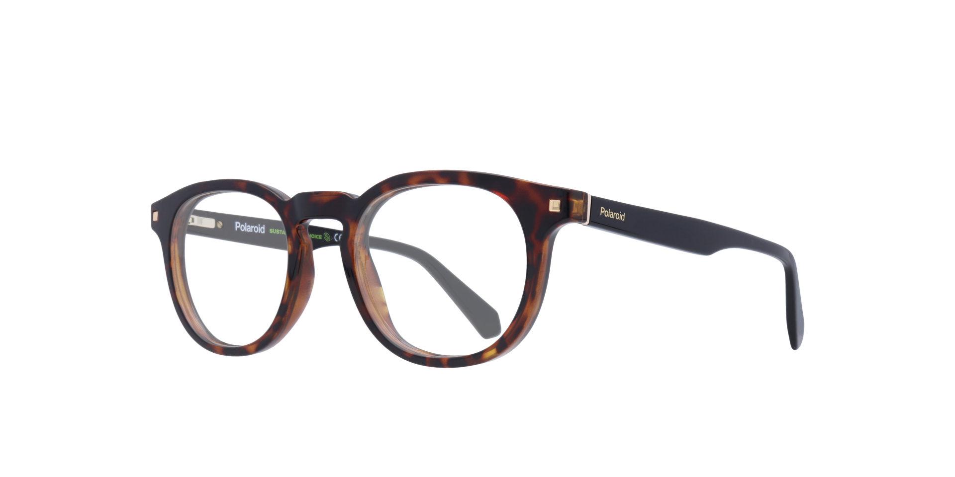 PLD D435 Tortoise PlasticEyeglass Frames for Glasses Direct, Angle View