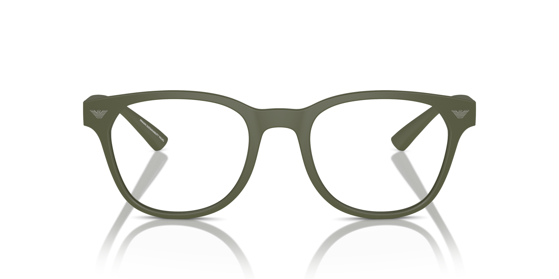 EA3240U Matte Green PlasticEyeglass Frames for Glasses Direct, Front View