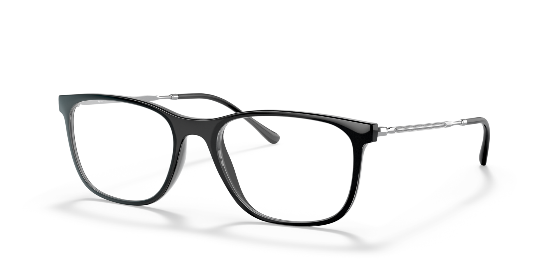 RB7244 Black PlasticEyeglass Frames for Glasses Direct, Angle View