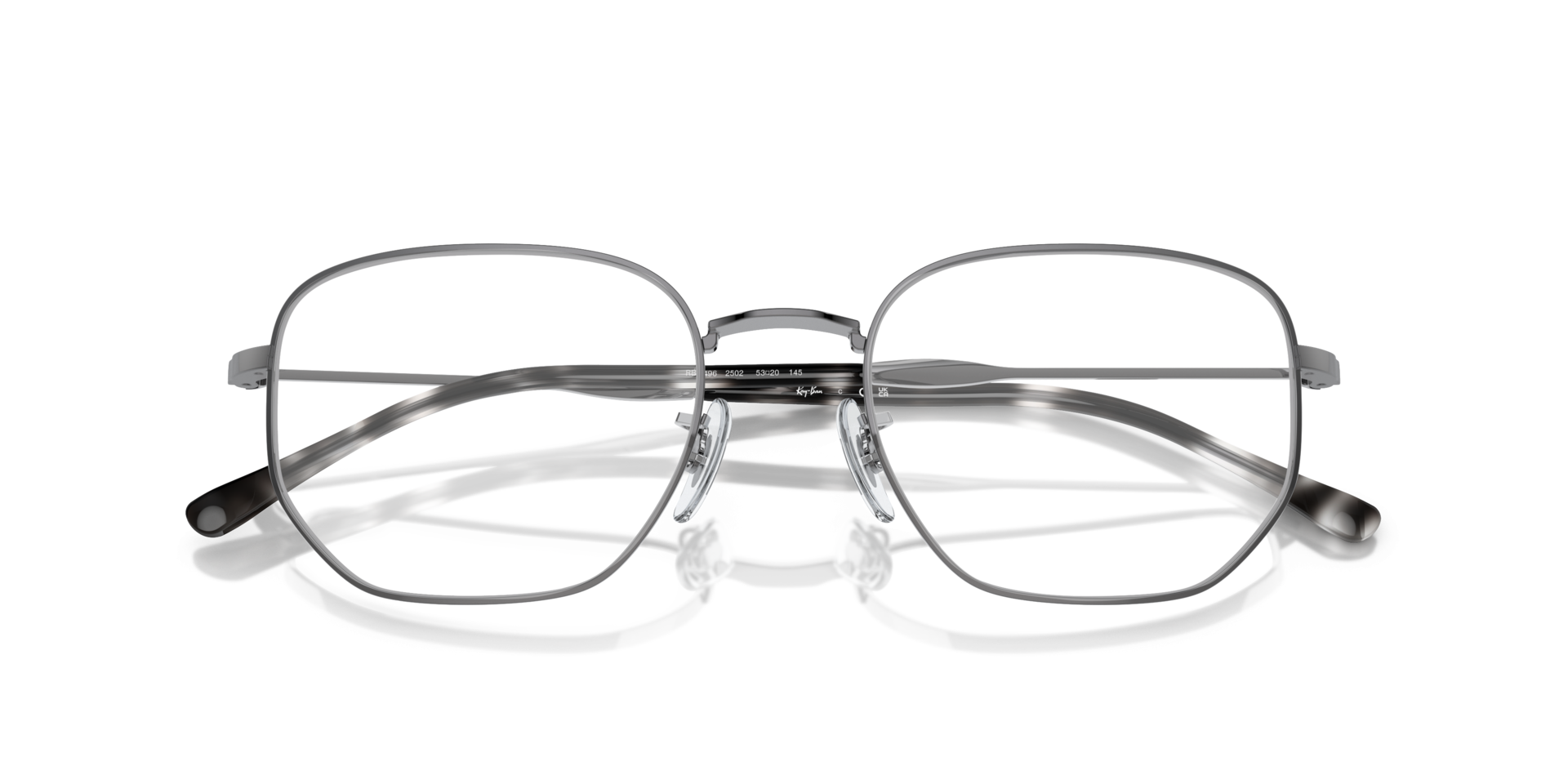 RB6496 Gunmetal MetalEyeglass Frames for Glasses Direct, Closed View