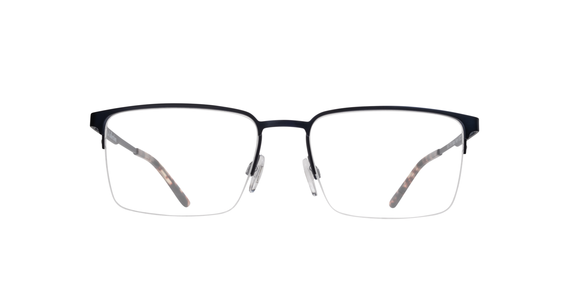 Hector Matte Navy MetalEyeglass Frames for Glasses Direct, Front View
