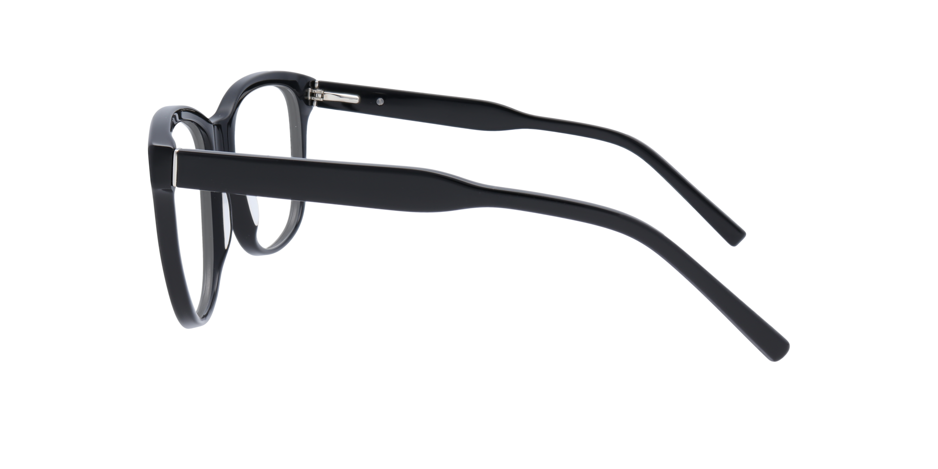 Jaden Black AcetateEyeglass Frames for Glasses Direct, Side View