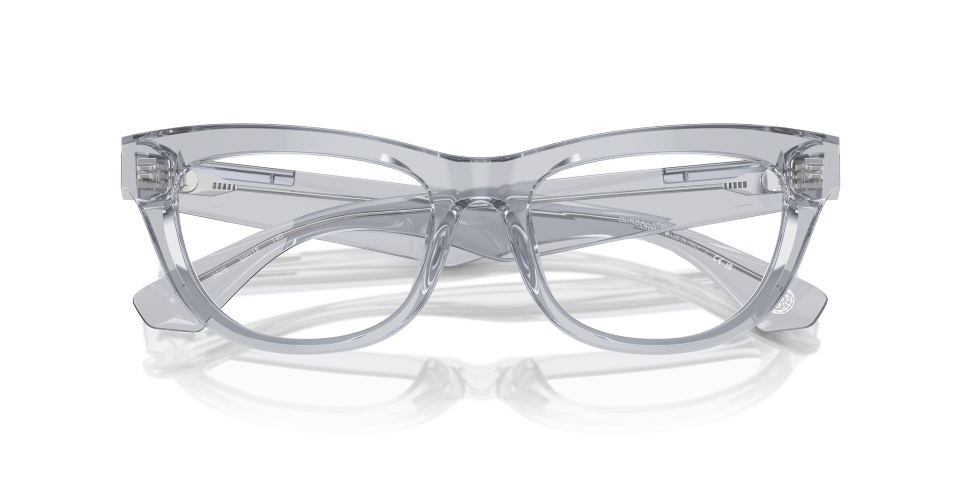 BE2406U Grey AcetateEyeglass Frames for Glasses Direct, Closed View