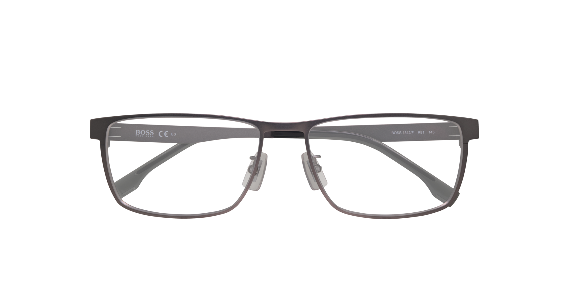 BOSS 1342/F Silver MetalEyeglass Frames for Glasses Direct, Closed View