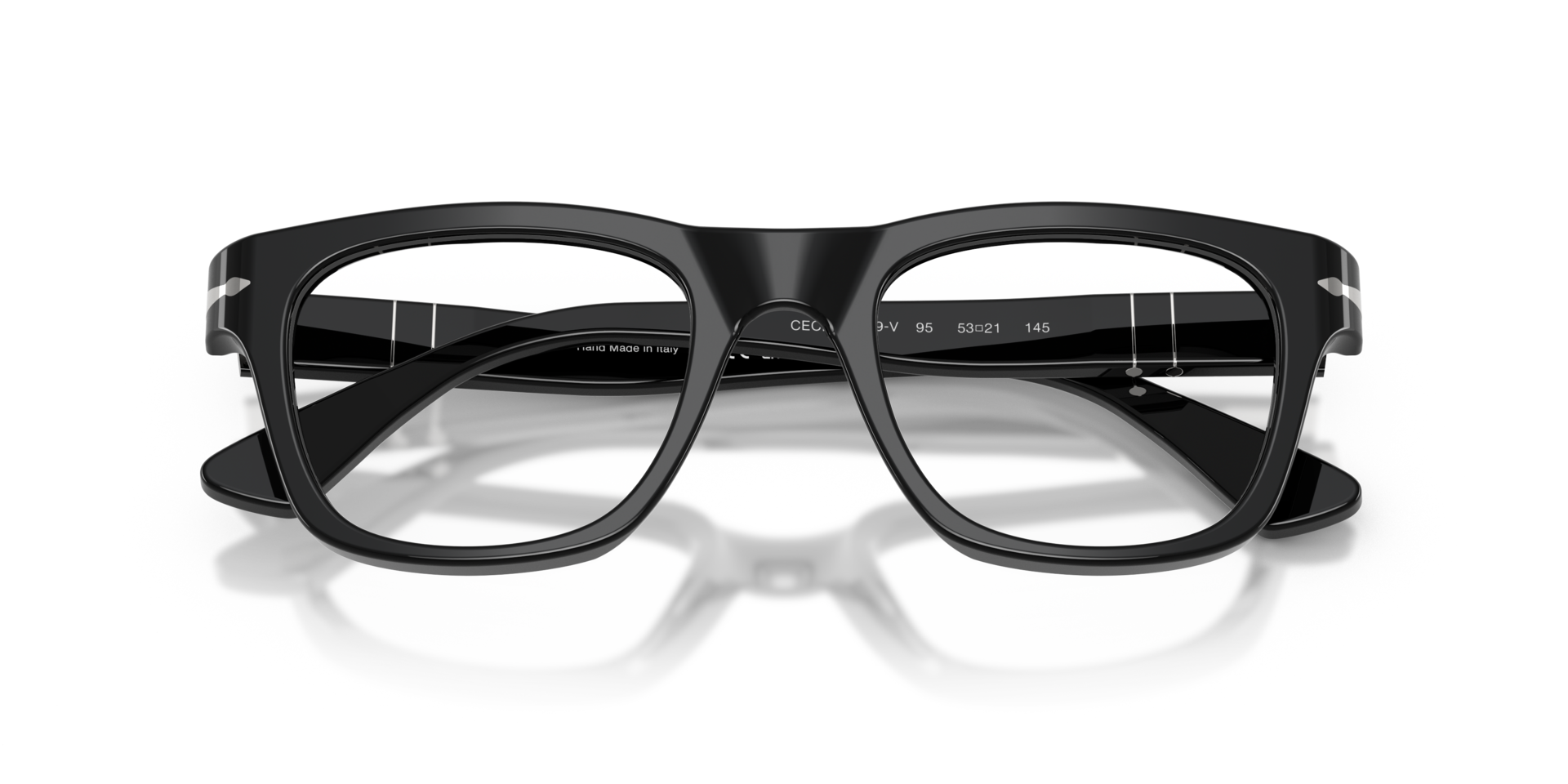 PO3389V - Cecil Black AcetateEyeglass Frames for Glasses Direct, Closed View