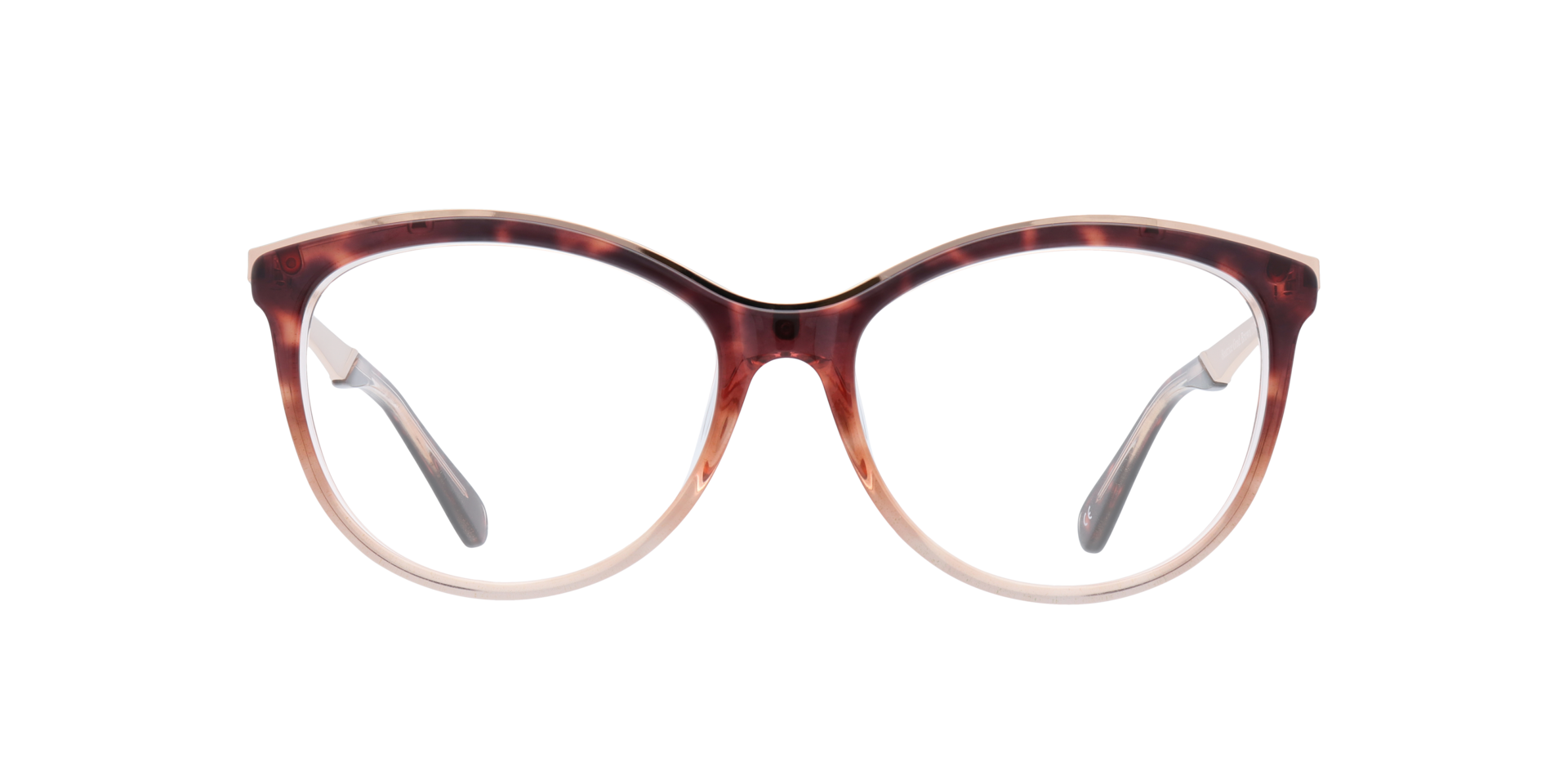 Beatrice Gradient Brown AcetateEyeglass Frames for Glasses Direct, Front View