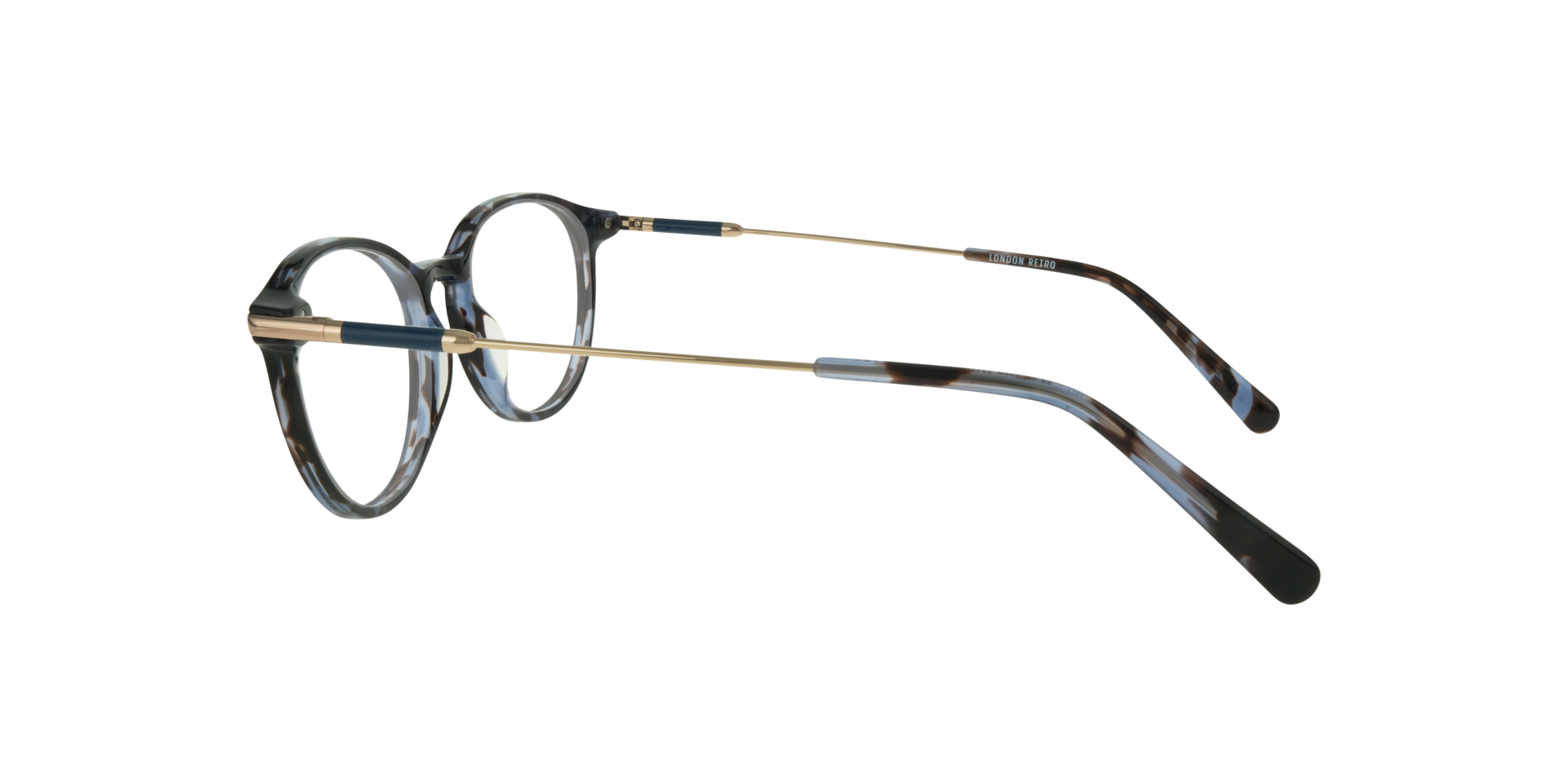 Kitty Havana Blue AcetateEyeglass Frames for Glasses Direct, Side View