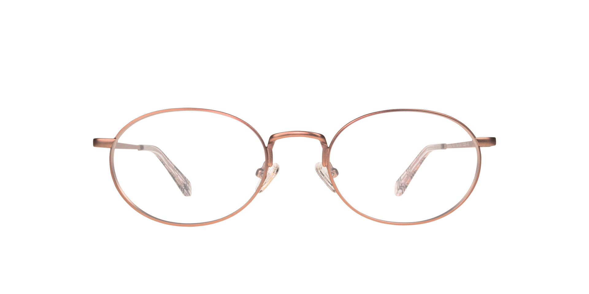 Hawkins Matte Rose Gold MetalEyeglass Frames for Glasses Direct, Front View