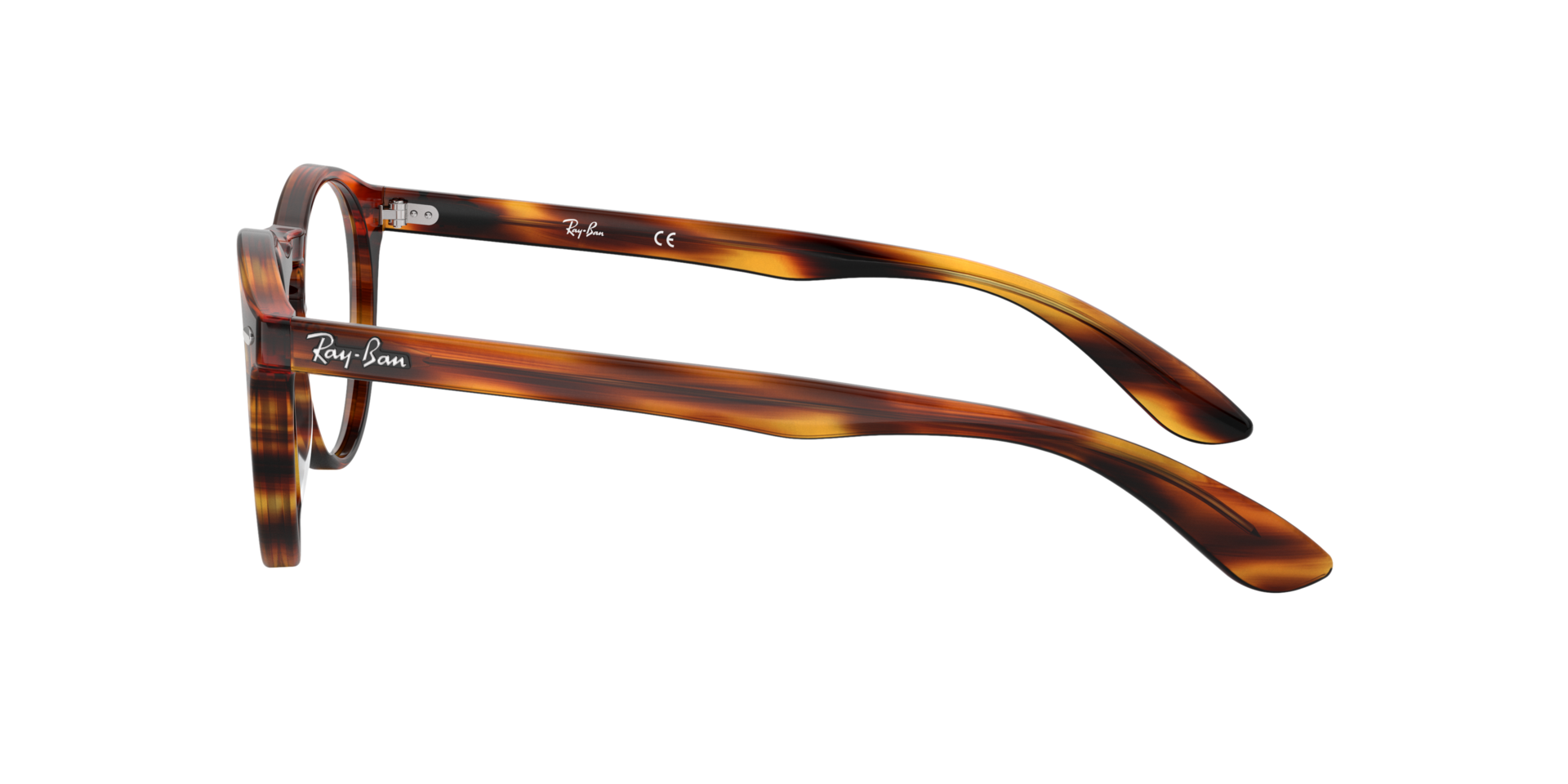 RB5283 Striped Havana AcetateEyeglass Frames for Glasses Direct, Side View
