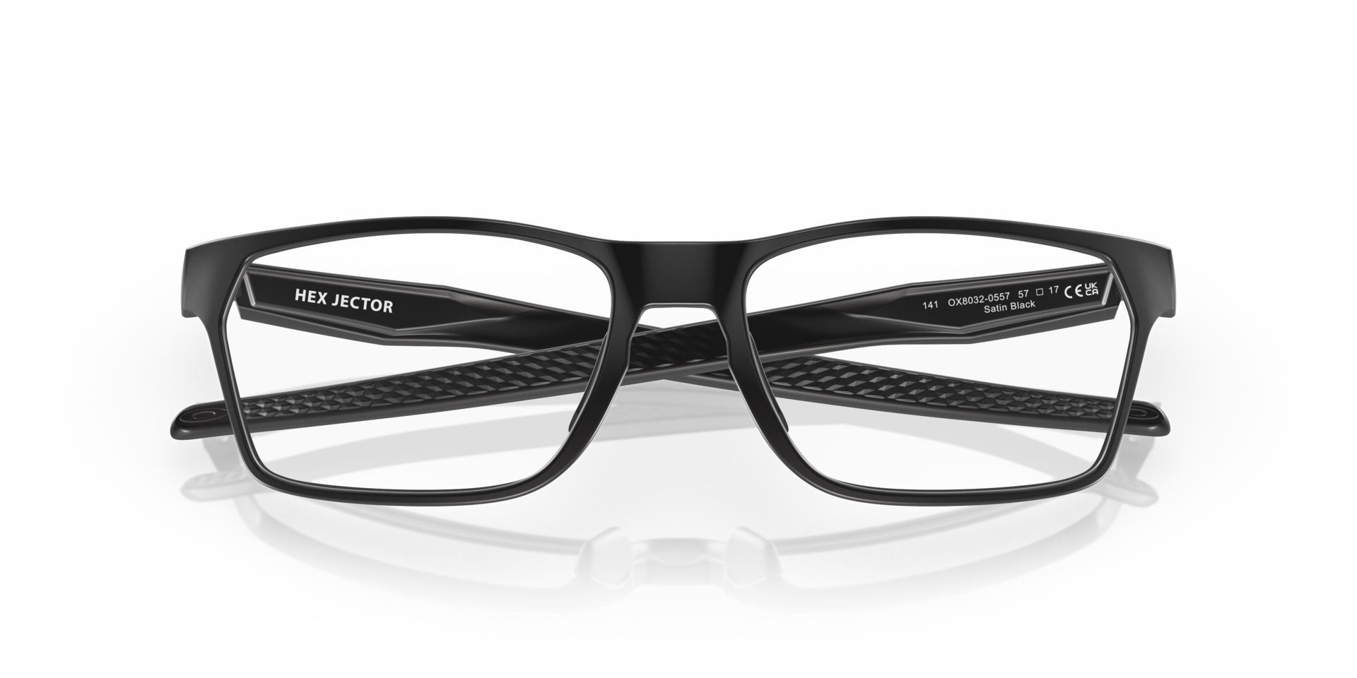 Hex Jector High Resolution Collection Satin Black PlasticSunglass Frames for Glasses Direct, Closed View