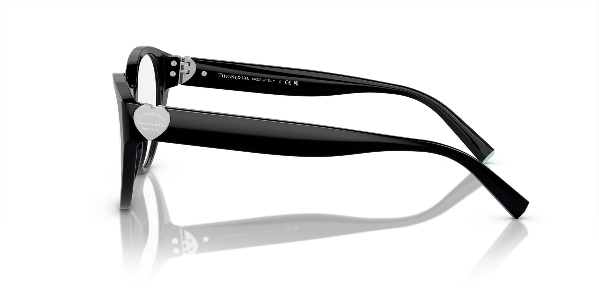 TF2244 Black AcetateEyeglass Frames for Glasses Direct, Side View