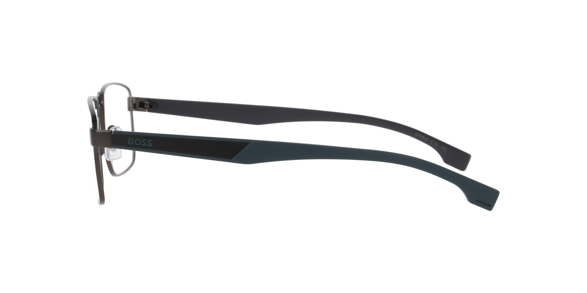 BOSS 1830 Black MetalEyeglass Frames for Glasses Direct, Side View