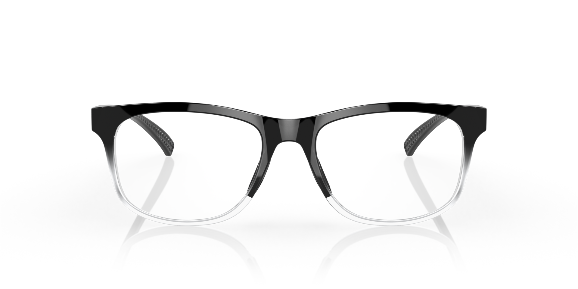 Leadline Polished Black Fade PlasticEyeglass Frames for Glasses Direct, Front View
