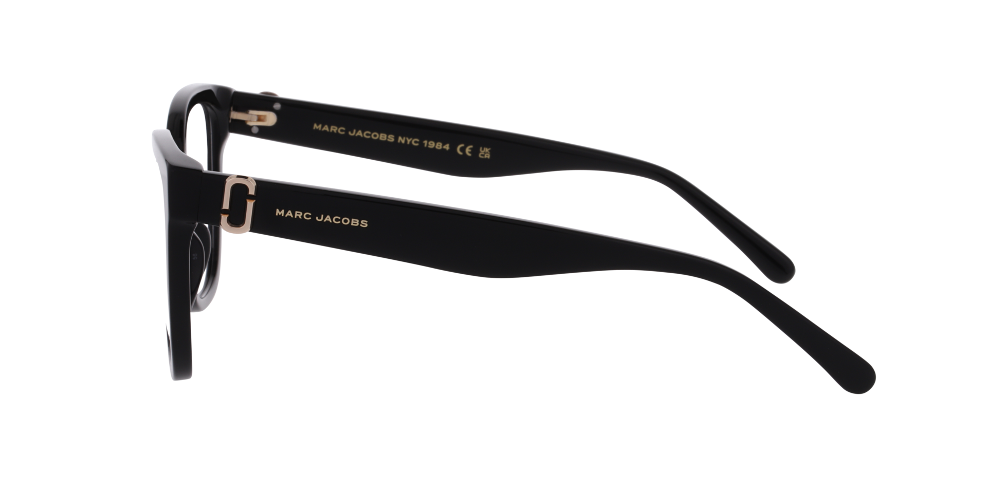 MARC 893 Black AcetateEyeglass Frames for Glasses Direct, Side View