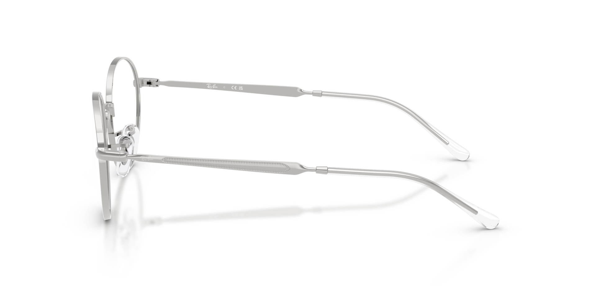 RB6558 Silver MetalEyeglass Frames for Glasses Direct, Side View