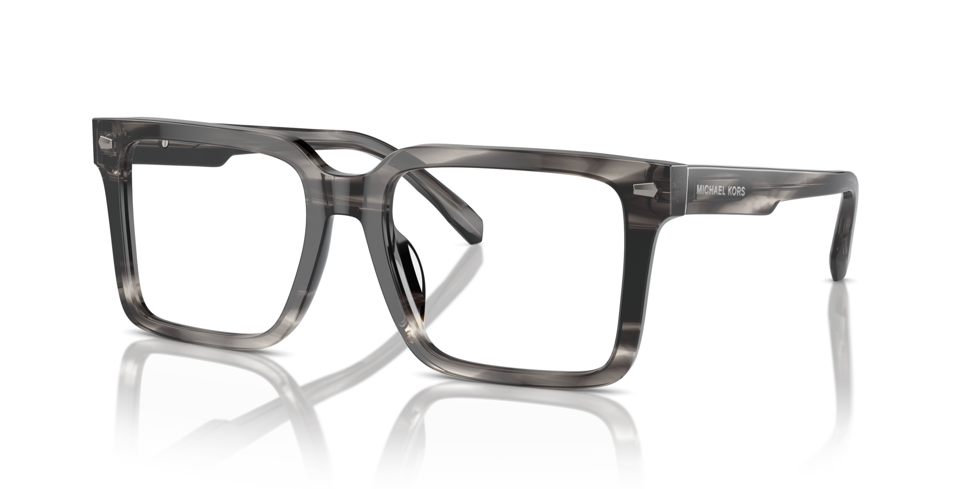 MK4121U Black Horn AcetateEyeglass Frames for Glasses Direct, Angle View
