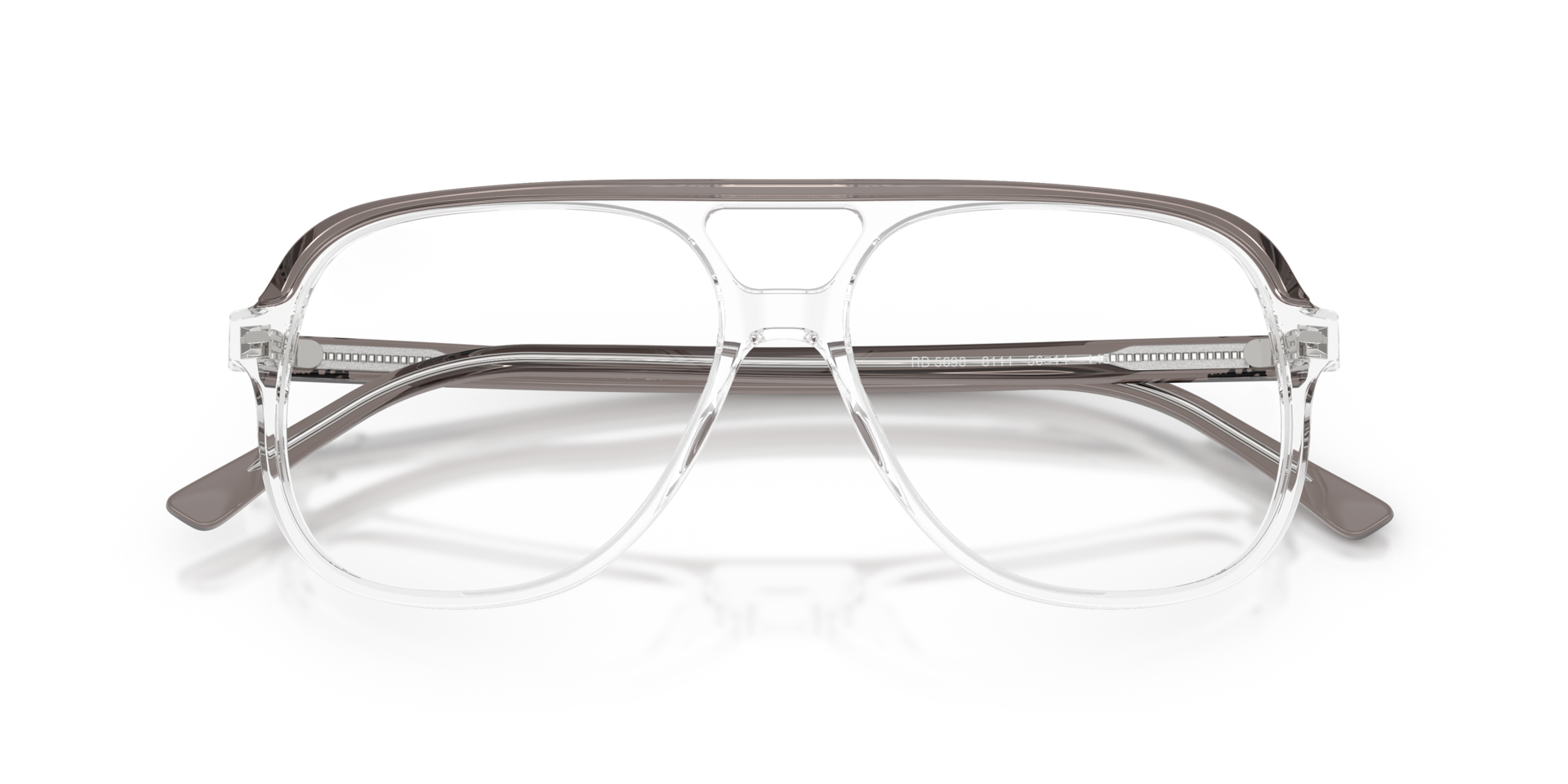 RB5698 Grey Transparent AcetateEyeglass Frames for Glasses Direct, Closed View