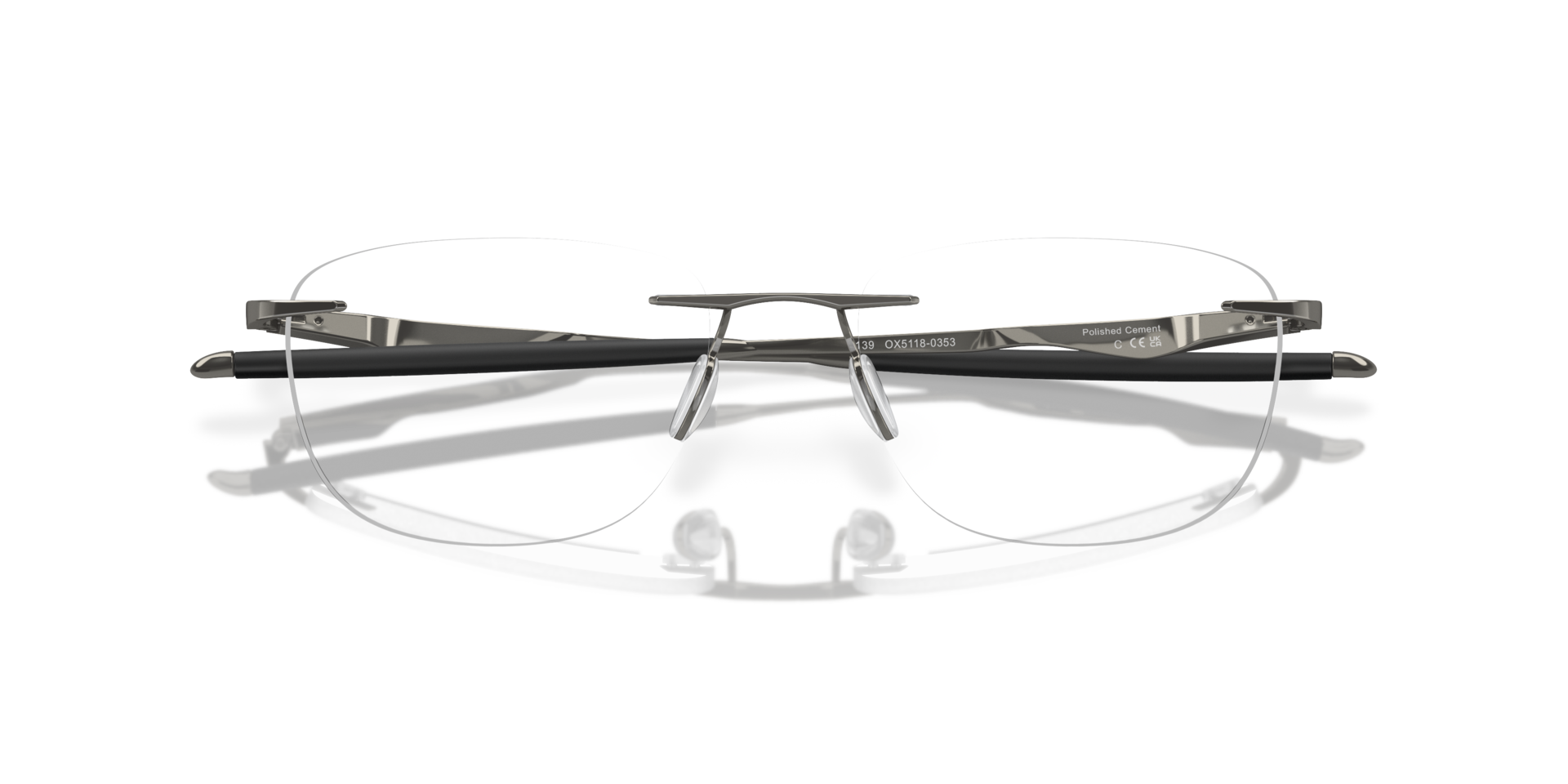 Wingfold™ EVR Cement TitaniumEyeglass Frames for Glasses Direct, Closed View