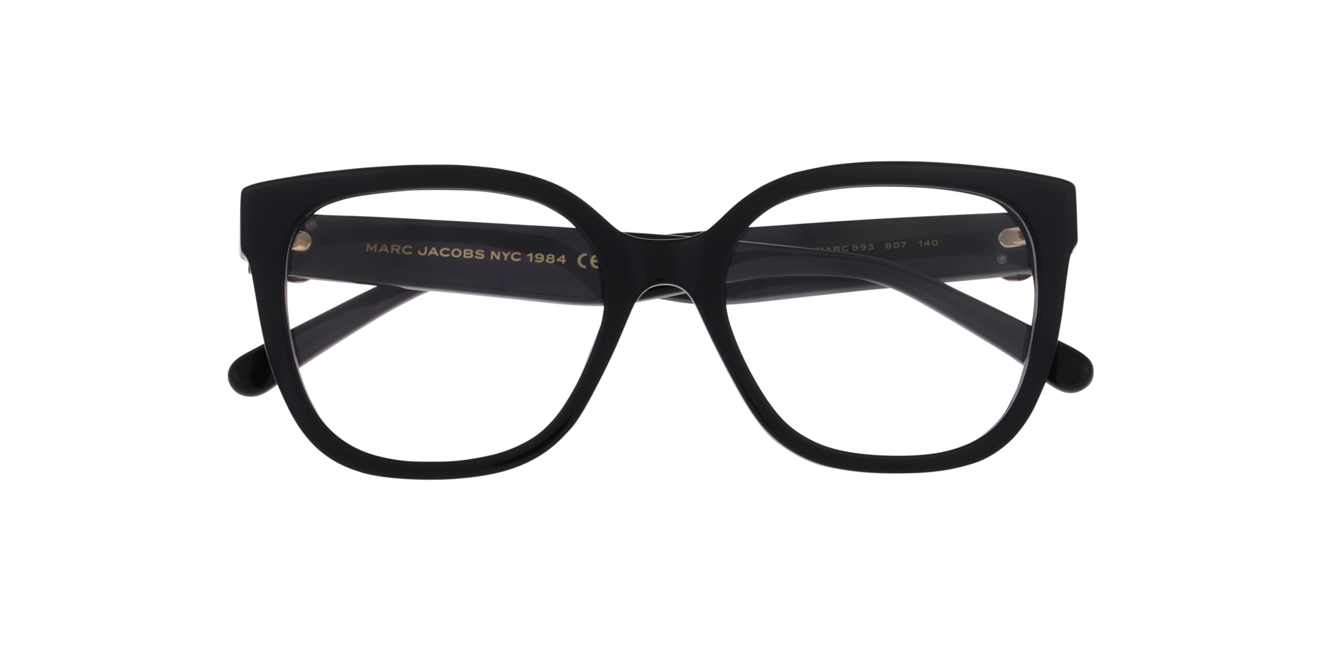 MARC 893 Black AcetateEyeglass Frames for Glasses Direct, Closed View