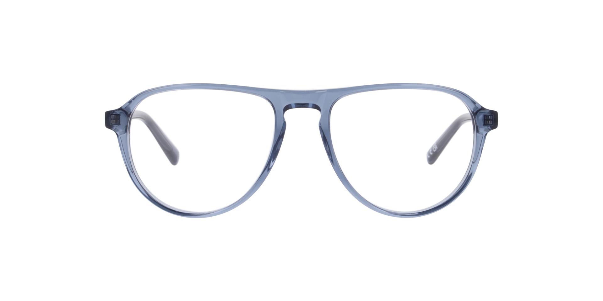 Marcus Crystal Blue AcetateEyeglass Frames for Glasses Direct, Front View